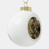 Trophy Deer Keramische Bal Ornament (Links)