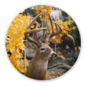 Trophy Deer Keramische Knop (Voorkant)
