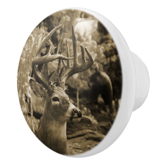 Trophy Deer Keramische Knop (Rechts)