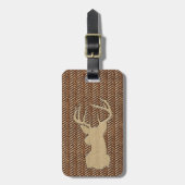 Trophy Deer met Antlers Bagagelabel (Voorkant verticaal)