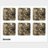 Trophy Deer Vierkante Sticker (Vel)