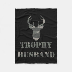 Trophy Echtgenoot Grappig Heren Cadeau T-shirt Fleece Deken
