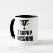 Trophy echtgenoot grappige bruiloft & verjaardagsc mok (Voorkant links)