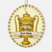 Trophy Golfer golf Keramisch Ornament (Links)