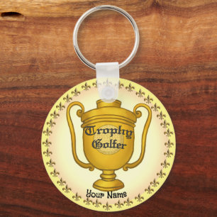 Trophy Golfer golf Sleutelhanger