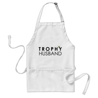 Trophy Husband Apron voor papa - White Standaard Schort