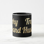 Trophy Husband Black en Gold Glittery Mok (Midden)