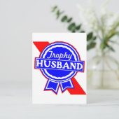 Trophy Husband Briefkaart (Staand voorkant)