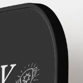 Trophy Husband: een leuke en gepersonaliseerde Pickleball Paddle (Links Detail)