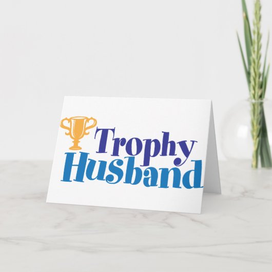 Trophy Husband Feestdagen Kaart (Voorkant)