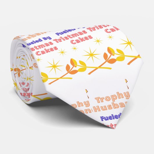 Trophy Husband Fueled by Christmas Tree Cakes Stropdas (Opgerold)
