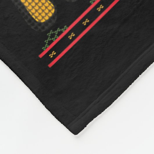 Trophy Husband Fueled By Christmas Tree Cakes Ugly Fleece Deken (Hoek)