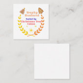 Trophy Husband Fueled by Christmas Tree Cakes Vierkante Visitekaartje (Voorkant / Achterkant)