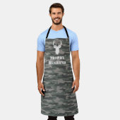 Trophy Husband Funny Mannen Gift Camo Apron Schort (Gedragen)