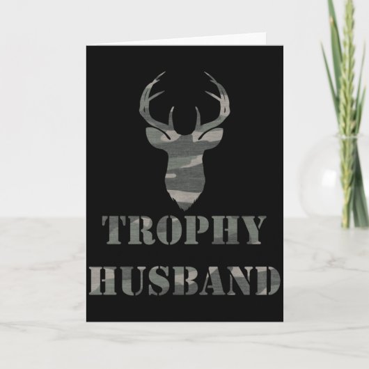 Trophy Husband Funny Mens Gift T Shirt  Kaart (Voorkant)