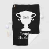 Trophy Husband golfhanddoek met eigen naam (Insitu)