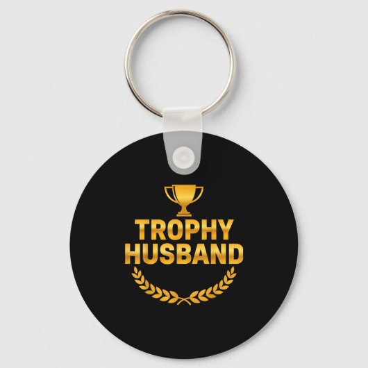 Trophy Husband Huwelijksjubileum Sleutelhanger (Voorkant)