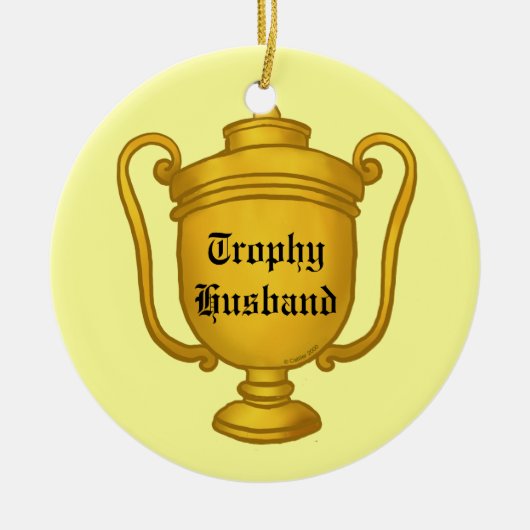 Trophy Husband Keramisch Ornament (Voorkant)