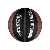 Trophy Husband Mini basketbal voor getrouwde bruom (Verticaal)