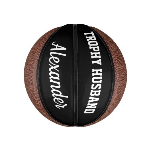 Trophy Husband Mini basketbal voor getrouwde bruom (Verticaal)