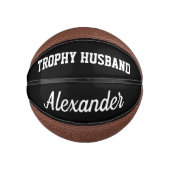 Trophy Husband Mini basketbal voor getrouwde bruom (Voorkant)