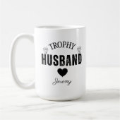 Trophy Husband Mok: het perfecte cadeau voor hem Koffiemok (Links)