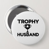 Trophy Husband Ronde Button 4,0 Cm (Voorkant /achterkant)