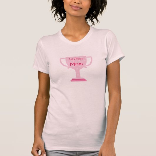 Trophy mam - 1ste plaats! t-shirt (Voorkant)