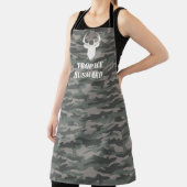 Trophy-man grappig cadeau voor mannen Camo schort (Insitu)