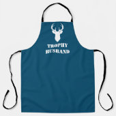 Trophy-man grappig cadeau voor mannen jachtcadeau schort (Voorkant)