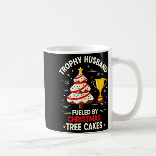 Trophy Retro Husband Fueled By Christmas Tree Cake Koffiemok (Rechts)