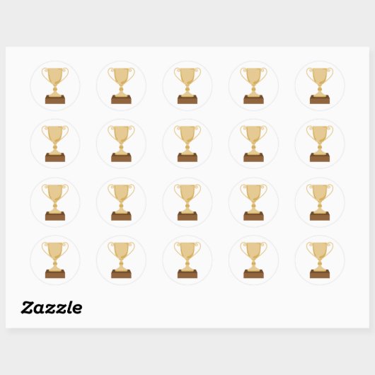 Trophy Ronde Sticker (Vel)