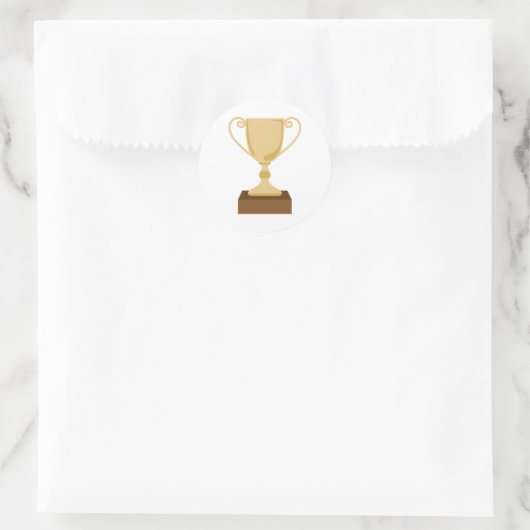 Trophy Ronde Sticker (Tas)
