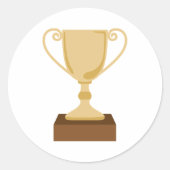 Trophy Ronde Sticker (Voorkant)