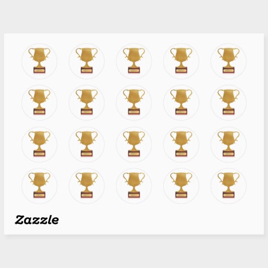 Trophy Ronde Sticker (Vel)