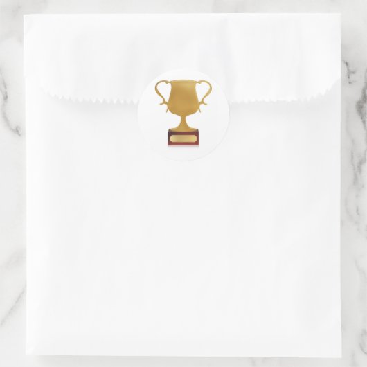 Trophy Ronde Sticker (Tas)