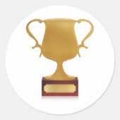 Trophy Ronde Sticker (Voorkant)