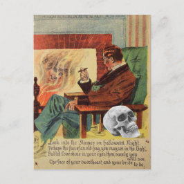 Trophy Schedel Geest Spirit Haardvuur Briefkaart