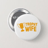 TROPHY-vrouw Ronde Button 5,7 Cm (Voorkant /achterkant)
