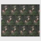 Trophy White Tail Buck in Velvet Cadeaupapier (Vlak)