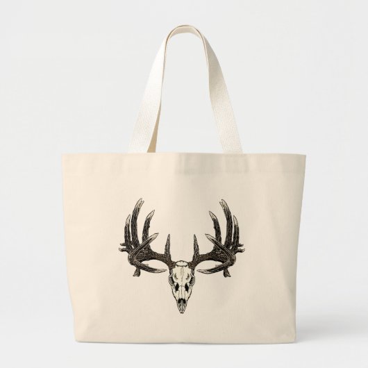 Trophy Whitetail buck Grote Tote Bag (Voorkant)