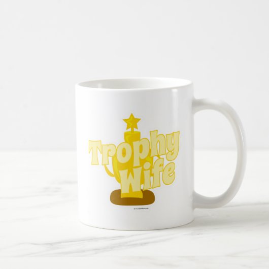 Trophy Wife Fun Winning Logo Design Koffiemok (Rechts)