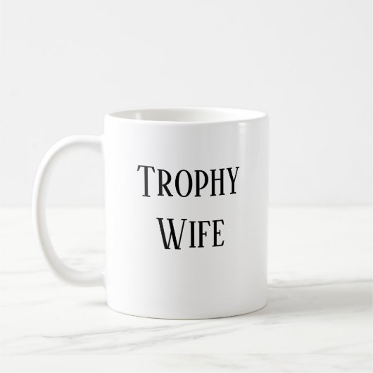 Trophy Wife Kerstfeestdag Gift Coffee Mok (Links)