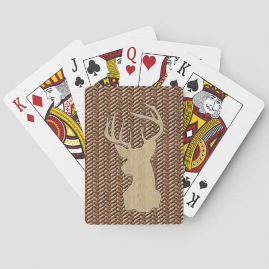Trophyhert met Gewei Pokerkaarten (Achterkant)