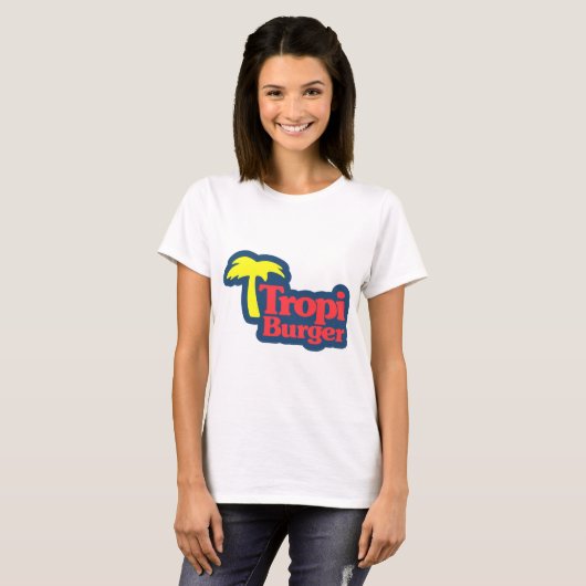 Tropiburger copy t-shirt (Voorkant volledig)