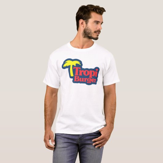 Tropiburger copy t-shirt (Voorkant volledig)