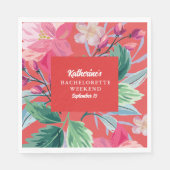 Tropic als zijn hete oranje vrijgezellenfeest servet (Voorkant)