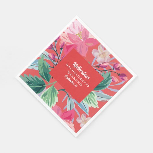 Tropic als zijn hete oranje vrijgezellenfeest servet (Hoek)