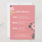 Tropic als zijn hete vrijgezellenweekend feest kaart (Achterkant)