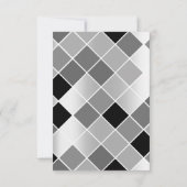 Tropic Aqua Black White FrameGreen Birthday Bridal Kaart (Achterkant)